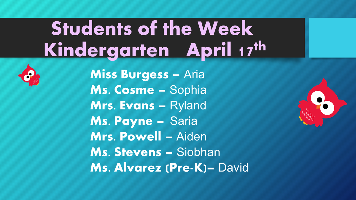 forestcityelem's tweet photo. Let's give a shout out to our fantastic Students of the Week! Congratulations!! https://t.co/b6DqDNOVK8