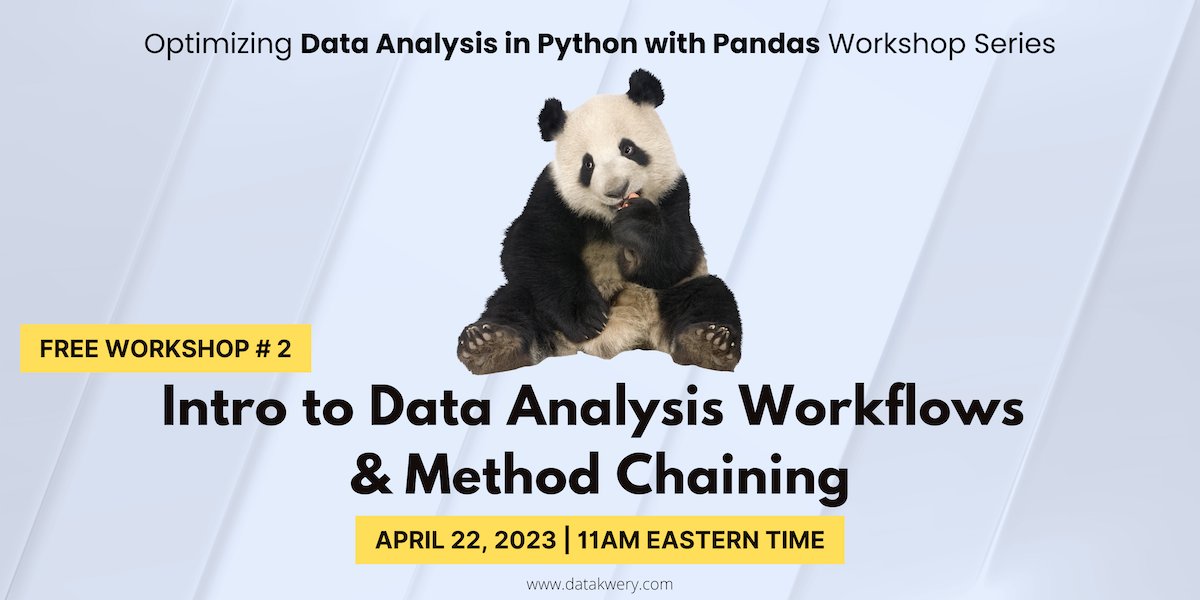 DataKwery's tweet photo. Unleash the Power of Pandas! Join our upcoming webinar and learn to streamline your Data Analysis Workflows like a Pro 🐼💪 #DataAnalysis #Pandas #Webinar

https://t.co/lfgJHNm5dN https://t.co/kjk0qJrQo8