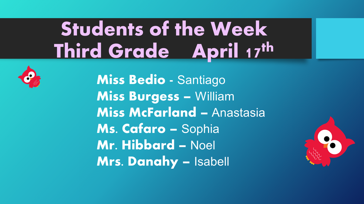 forestcityelem's tweet photo. Let's give a shout out to our fantastic Students of the Week! Congratulations!! https://t.co/4j4SrTblz6