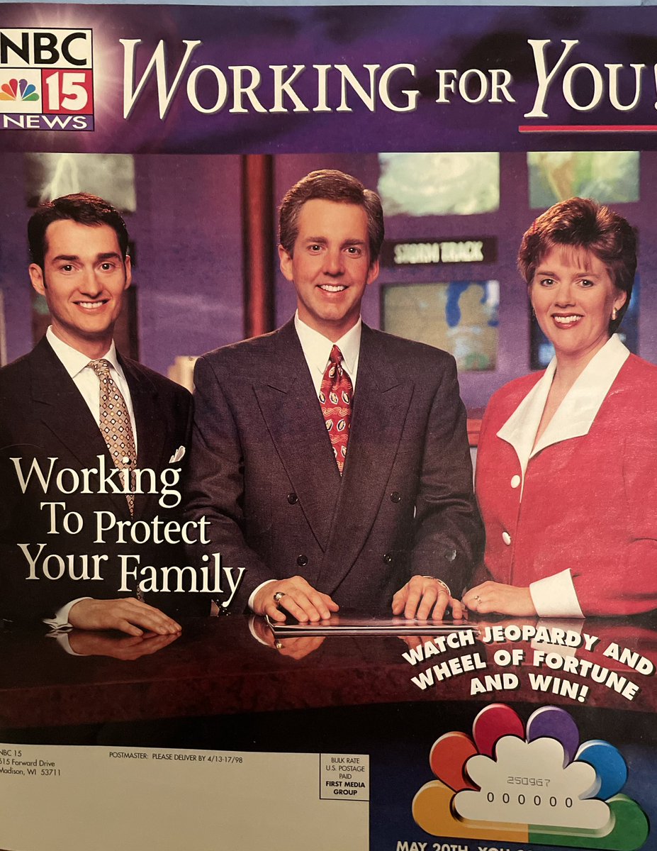 Look what I found from from April, 1998.
Interesting to think that was 25 years ago, but I was still 35 at the time and had already been in broadcasting for 15 years.
@nbc15_madison