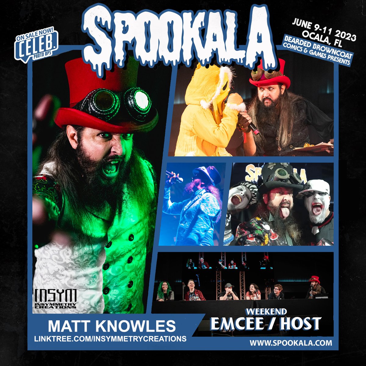 InsymCreations's tweet photo. APPEARANCE ANNOUNCEMENT: @InsymCreations will be BACK at @SpookalaFL on June 9th-11th 2023 at WEC in Ocala! Who'll be on the panel stage alongside #TeamINSYM's @Dranguish? Those announcements will come soon.
Want to see the full announced lineup so far? https://t.co/RMC4TVBwC9 https://t.co/ZbgznoJZZD