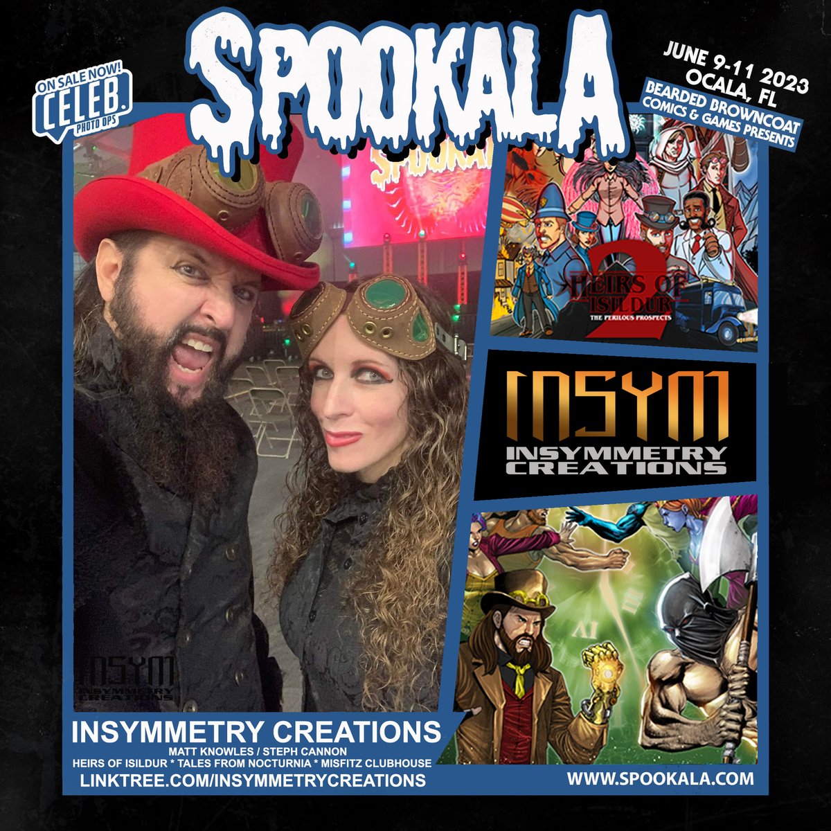 InsymCreations's tweet photo. APPEARANCE ANNOUNCEMENT: @InsymCreations will be BACK at @SpookalaFL on June 9th-11th 2023 at WEC in Ocala! Who'll be on the panel stage alongside #TeamINSYM's @Dranguish? Those announcements will come soon.
Want to see the full announced lineup so far? https://t.co/RMC4TVBwC9 https://t.co/ZbgznoJZZD