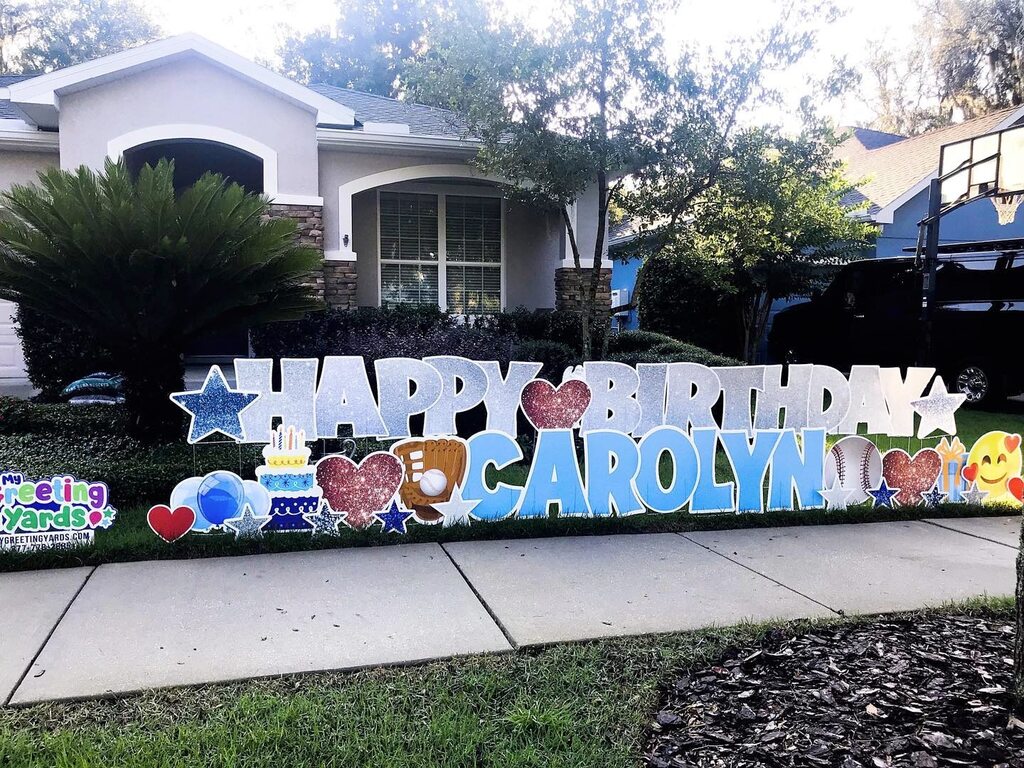 MyGreetingYards's tweet photo. Celebrating with hearts and baseballs! ❤️⚾️ 

Happy birthday, Carolyn! 🥳

🥳 Let us help you celebrate in a BIG way!
💻 Book online! https://t.co/1Rg1D0LEZ1
📞 (877)778-2885

#mygreetingyards #yardcards #yardsigns #lakeworth #wellington #royalpalmbeach … https://t.co/Eo3MJUvFOo https://t.co/i0jlVERZOd