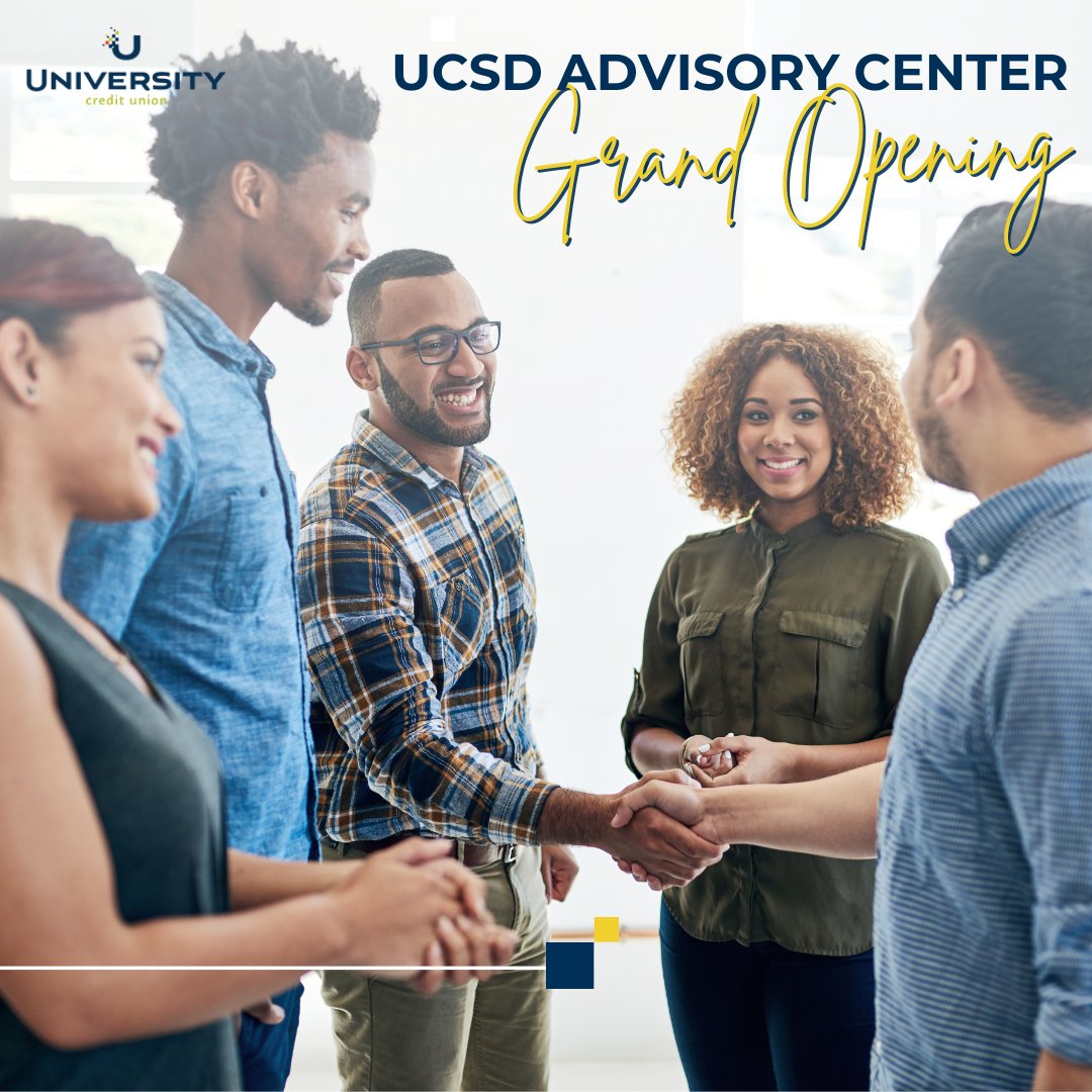 The UCU University of California San Diego Advisory Center grand opening is on Tuesday, April 25! We can't wait to celebrate our newest location with a ribbon cutting ceremony, music, giveaways, and some special appearances. See you there!