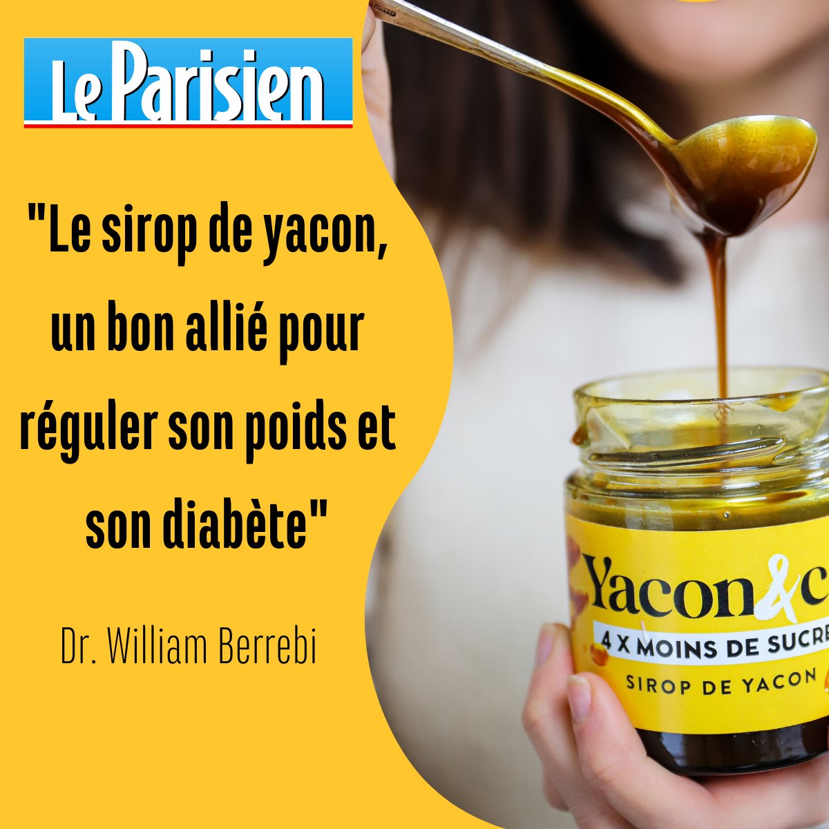 Yacon & Co on X: Vu dans @le_Parisien 🙏 Le sirop de #yacon, un bon allié  pour réguler son poids et son diabète 👉   #poiredeterre #siropdeyacon #alimentation #alimentaire   / X