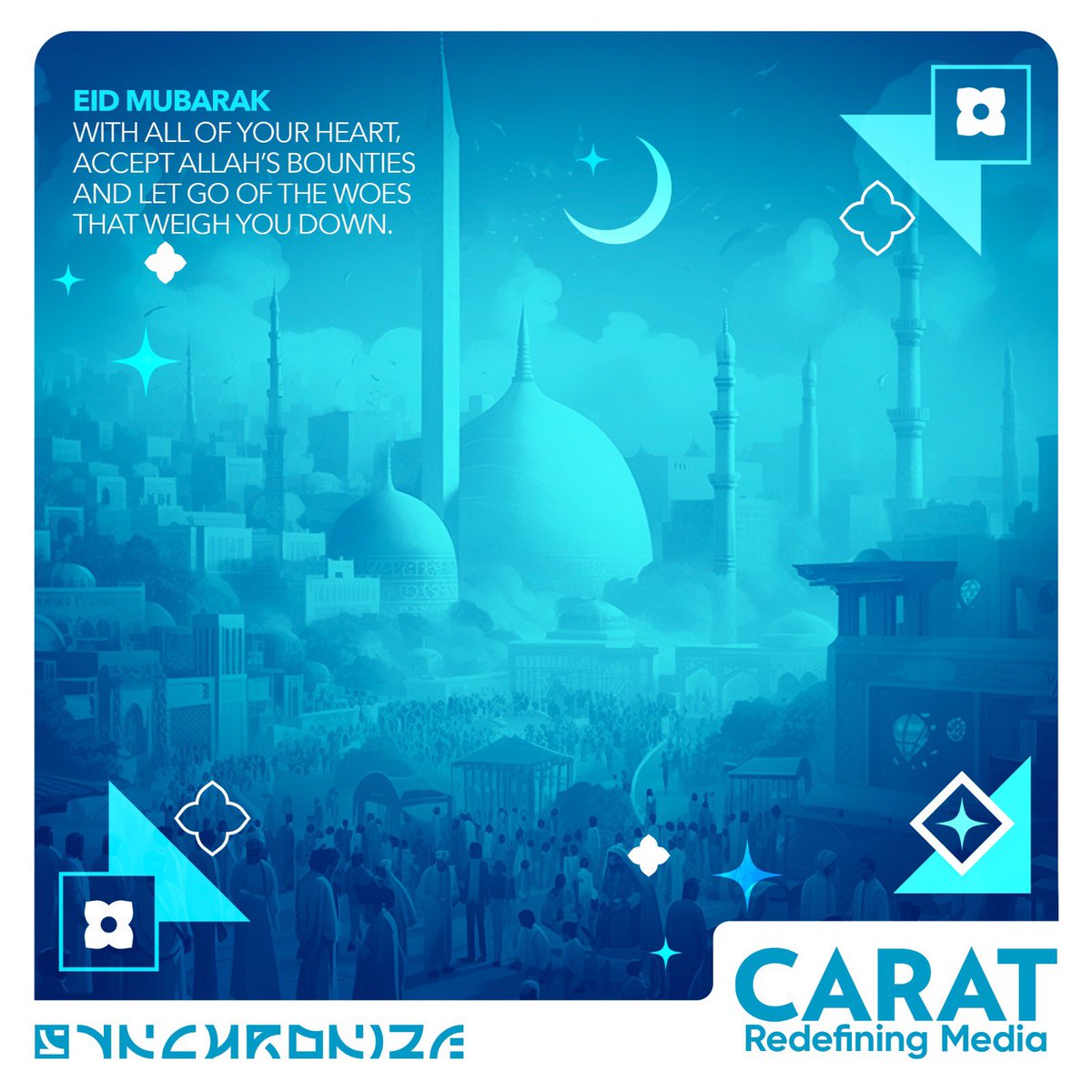 CaratPK's tweet photo. Eid Mubarak!
This festive season, may we learn to cherish the blessings of the Almighty while showing gratitude towards him and letting go of all the worries that weigh us down.

#CaratPk #EidMubarak #synchronizecarat #mediaagency https://t.co/zXVxAat5dc