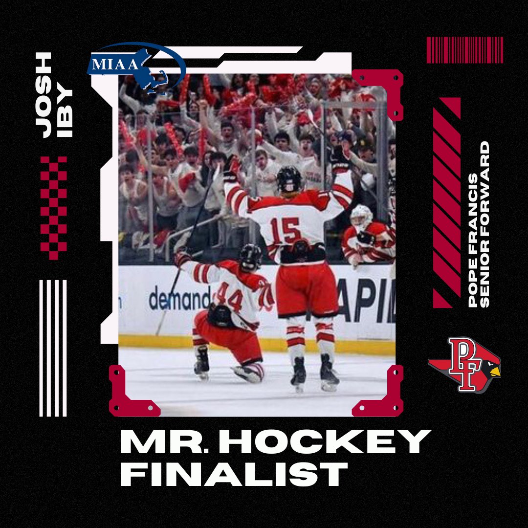 🔊 Wrapping up the week: the 5️⃣th of our 🔟 Finalists for the Mr. Hockey <a href="/MassNZ/">MassNZ</a> Award for 2022-23:

Introducing <a href="/popepuck/">Pope Francis Hockey</a> senior forward Josh Iby!

🗓 Stay tuned next week for the next 5️⃣!#MassHSProud 

🏒 neutralzone.net/masshs-boys/20…

👤 neutralzone.net/mens/player/jo…