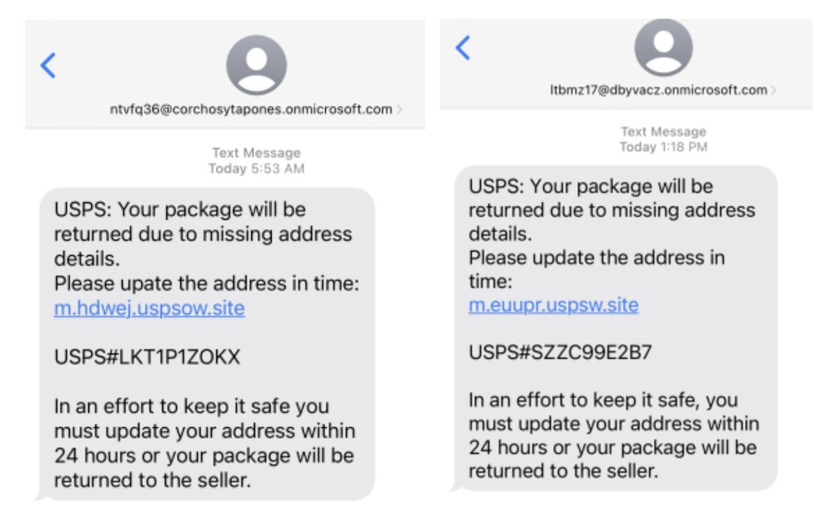 🚨SCAM ALERT!🚨
Are u getting text messages like this? 👇
This is a scam. Do not click on the link. How can u tell? 
▪️The link &amp; sender have nothing to do w/USPS
▪️USPS won't contact you unless you've opted in for notifications. If you haven't signed up then this isn't from USPS