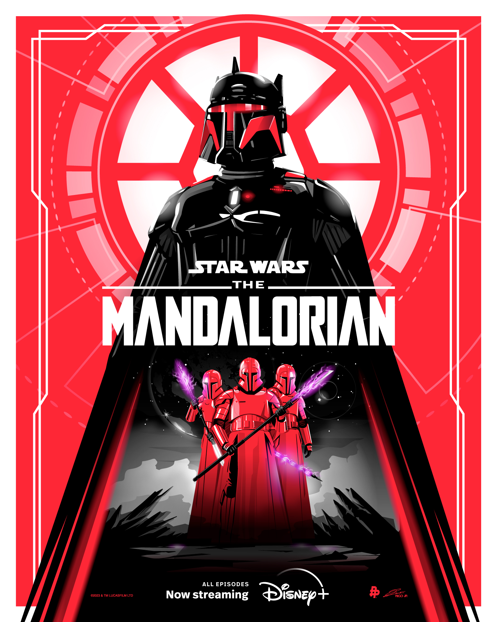 Moff Gideon & the Praetorian Guards in nieuwe Mandalorian S3 poster op Disney Plus België