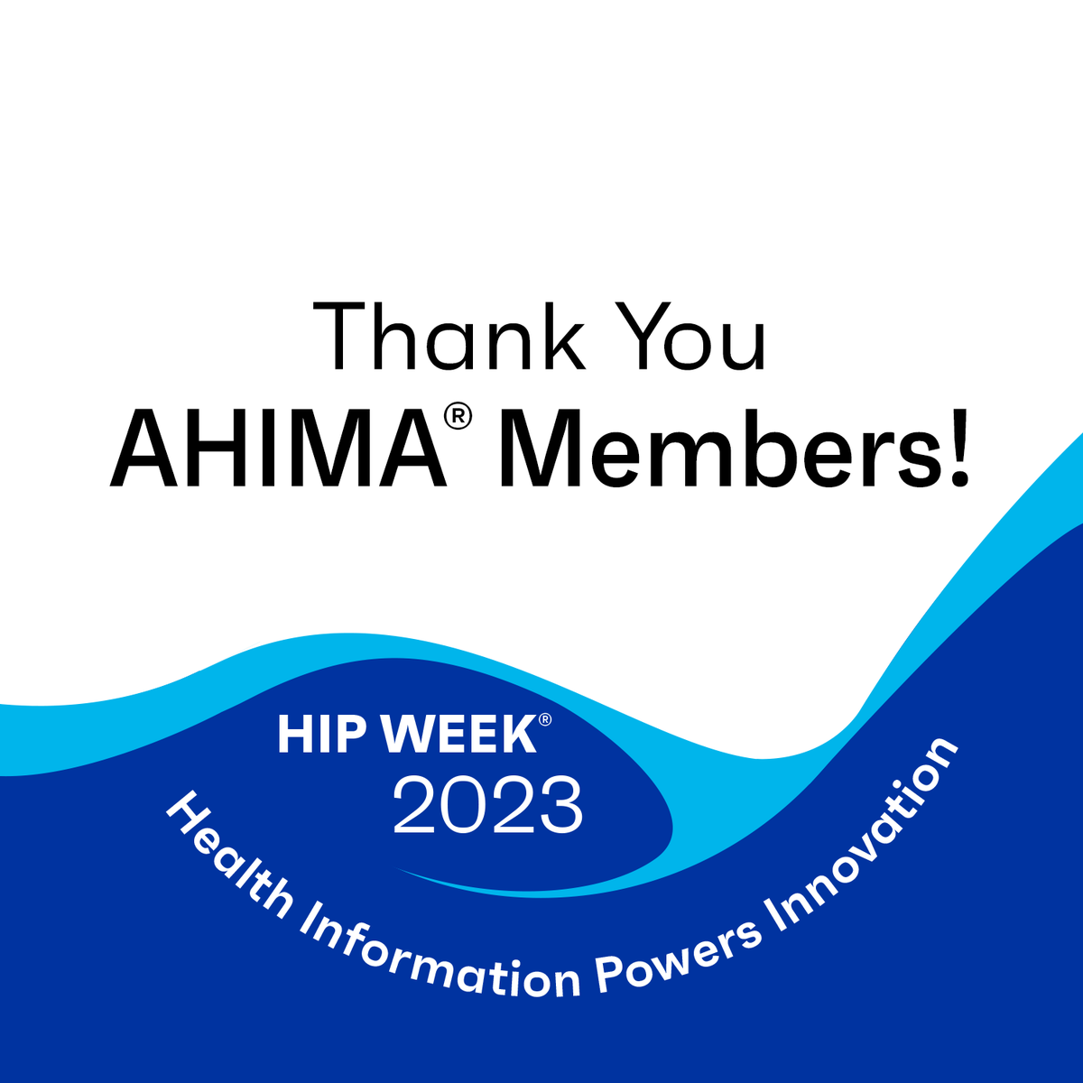 AHIMAResources's tweet photo. Thank you for a successful HIP WEEK® 2023!

There wouldn’t be a HIP WEEK without YOU, the health information professionals that elevate the profession, impact healthcare and power innovation in the field. Thank you for celebrating with us.
https://t.co/n00GEoa6Lc
#HIPWEEK23 https://t.co/saAFnbKJiz
