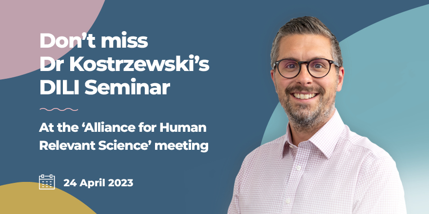 👉 Drug-Induced Liver Injury - Can Human-Focused Testing Improve Clinical Translation?

🌟Our VP of Science & Tech, Dr Kostrzewski, presents #DILI data from PhysioMimix at a free event hosted by @humanrelevant @royalsociety on MONDAY. Details & tickets: bit.ly/3KVo1VC