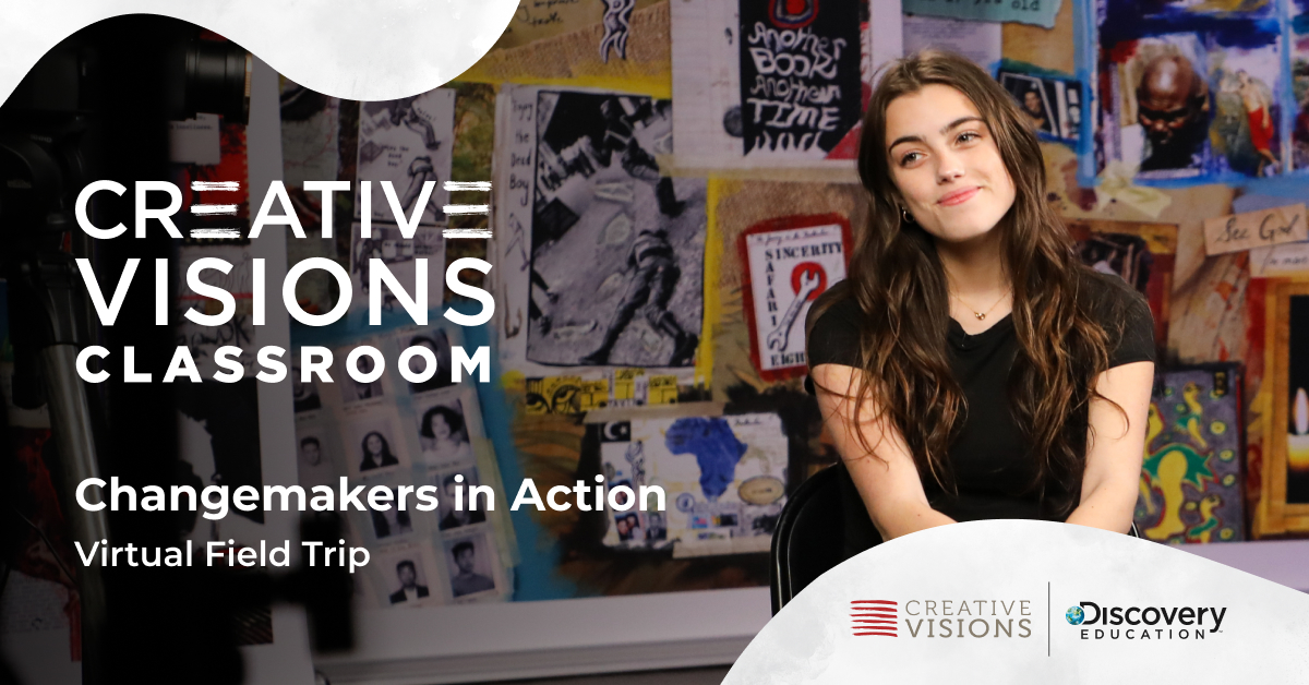 ✨ Empower your 6-12 grade students to harness their creativity and inner storyteller to solve challenges and improve lives through @CVFoundation ‘s Changemakers in Action Virtual Field Trip! 

🎥 Watch anytime on-demand – …vechangemakers.discoveryeducation.com/pages/fbd9eb5b…