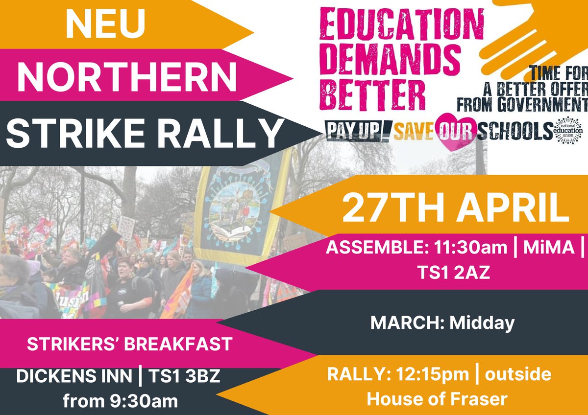 While you’re in the North East <a href="/OfficialSting/">Sting</a>, don’t suppose you fancy coming to our <a href="/NEUnorthern/">NEU Northern</a> rally on Thursday in Middlesbrough?
Your support is much appreciated.
Once an educator, always an educator 
#ShyBairnsGetNowt