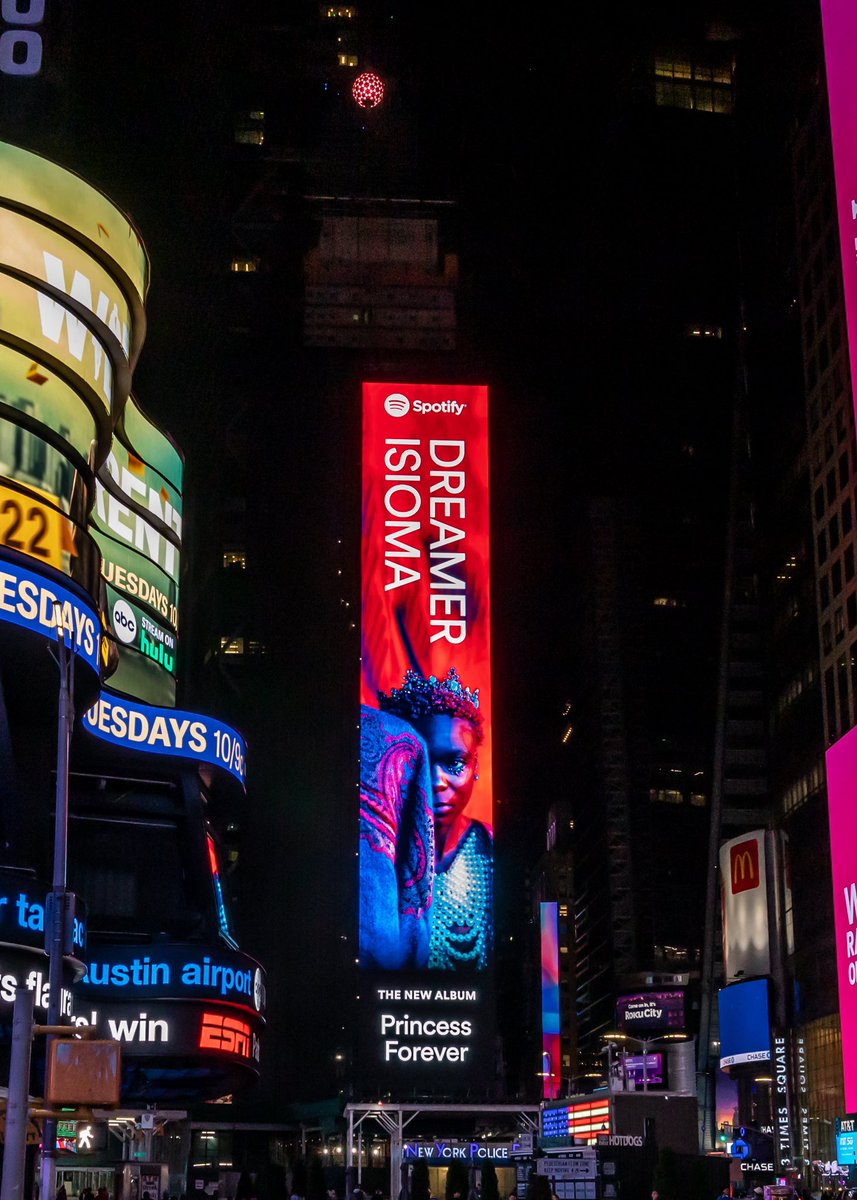 dreamerisioma's tweet image. FROM DIASPORA X TO TIMES SQUARE
Princess Forever out now @Spotify