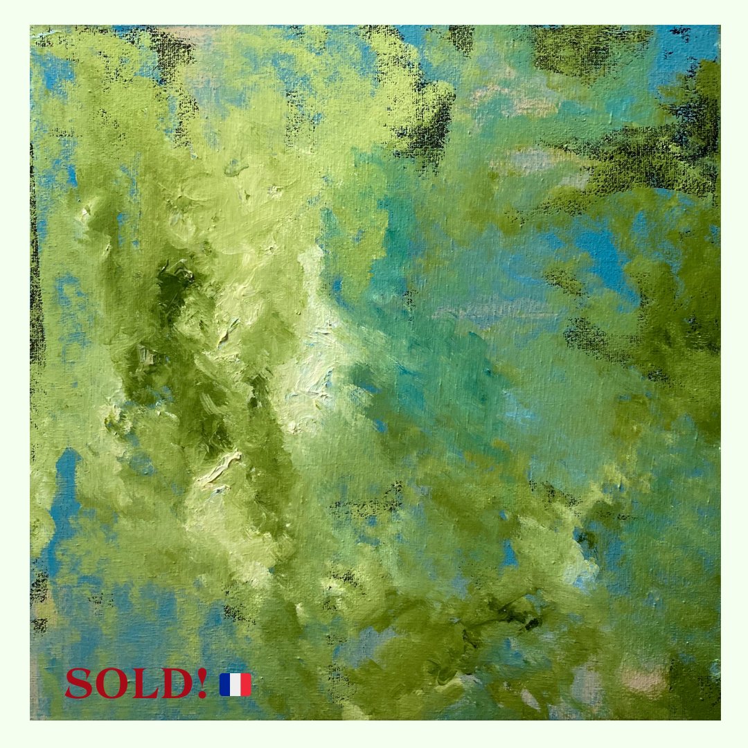 Have a wonderful weekend!
#reflection SOLD #France  
#oilpainting #abstractart #abstractartist #abstractlovers #abstractlandscape #artforsale
