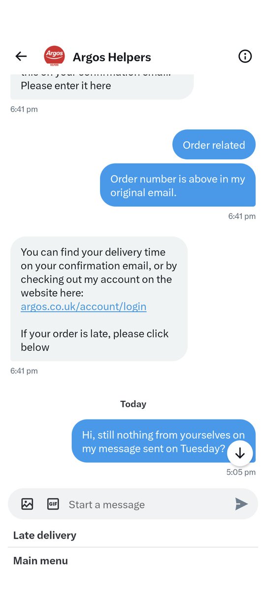 JadeAllen94's tweet photo. @ArgosHelpers This is repeatedly what I'm getting in DM's https://t.co/DqidQmZ4cB