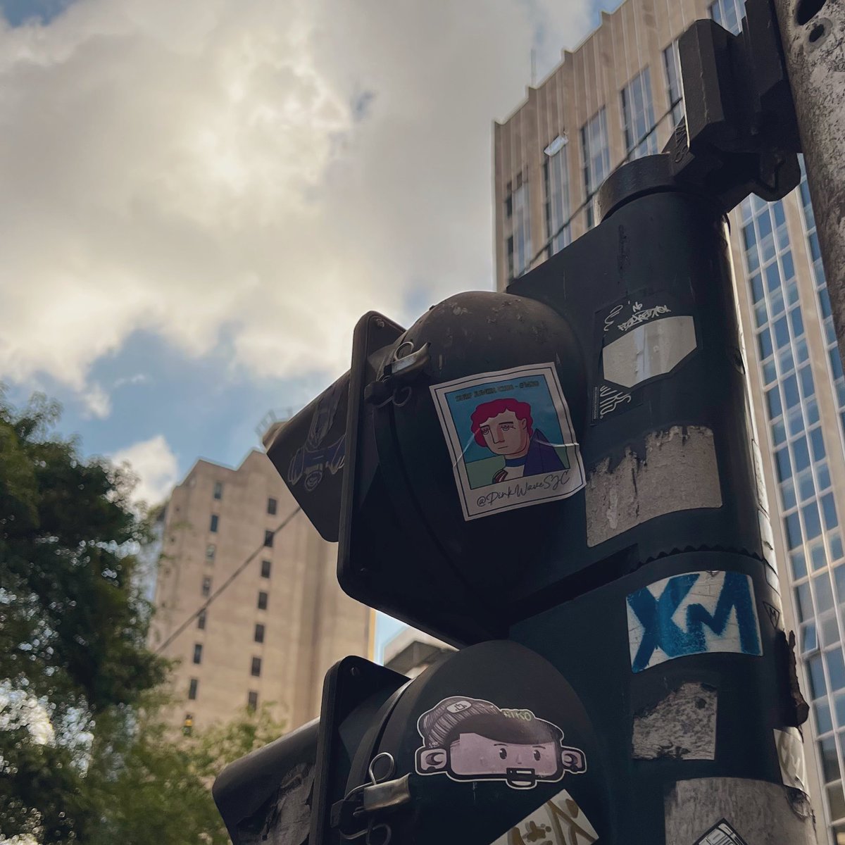 Spotted 👀 #PinkWavePolaroids #streetsticker