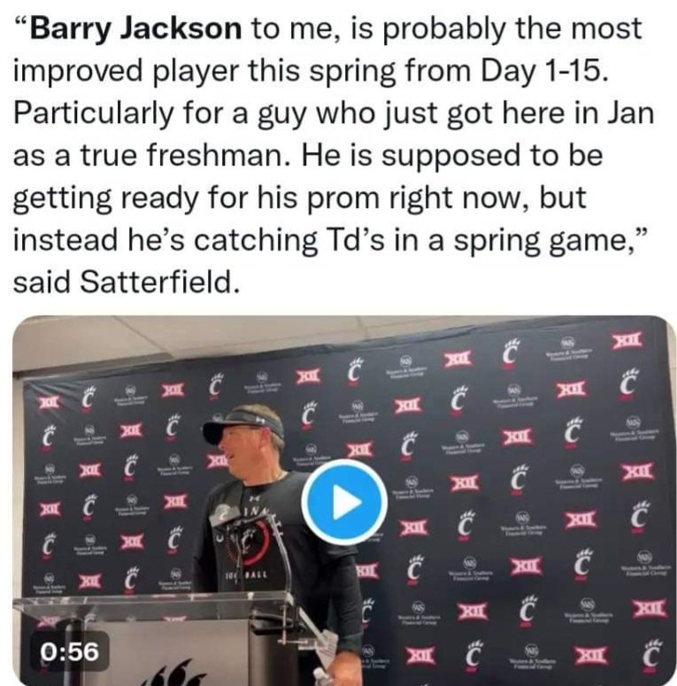 aprilmalcom25's tweet photo. From UC 2023 Spring Game to CGHS Prom ..Senior/Freshman 🥰
#BarryJackson #ActionJackson https://t.co/742FpdEJPQ