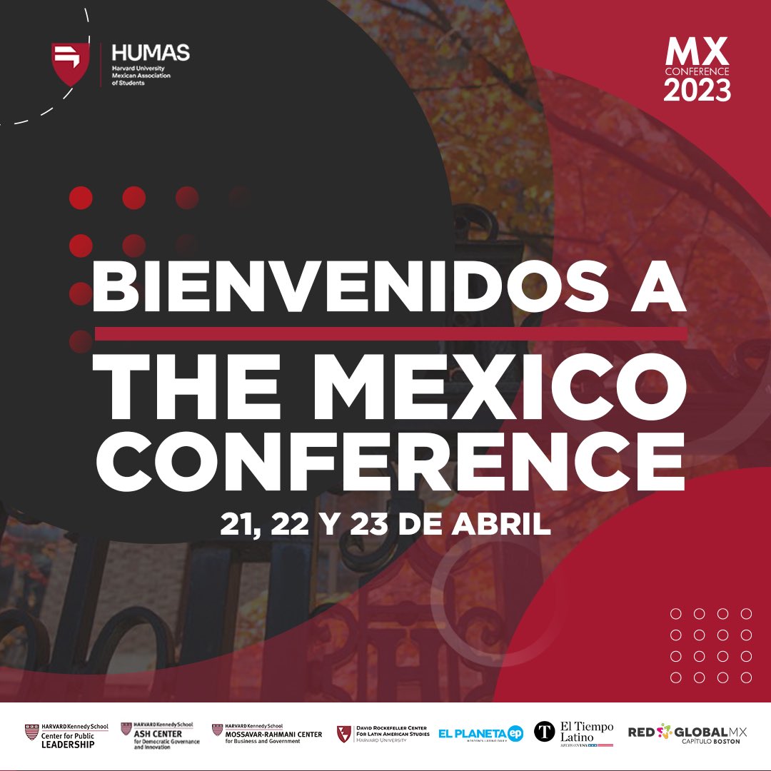 HarvardHUMAS's tweet photo. 🇲🇽 ¡Nos vemos hoy! 🙌🏼 #MXConference https://t.co/rkp01HLApV