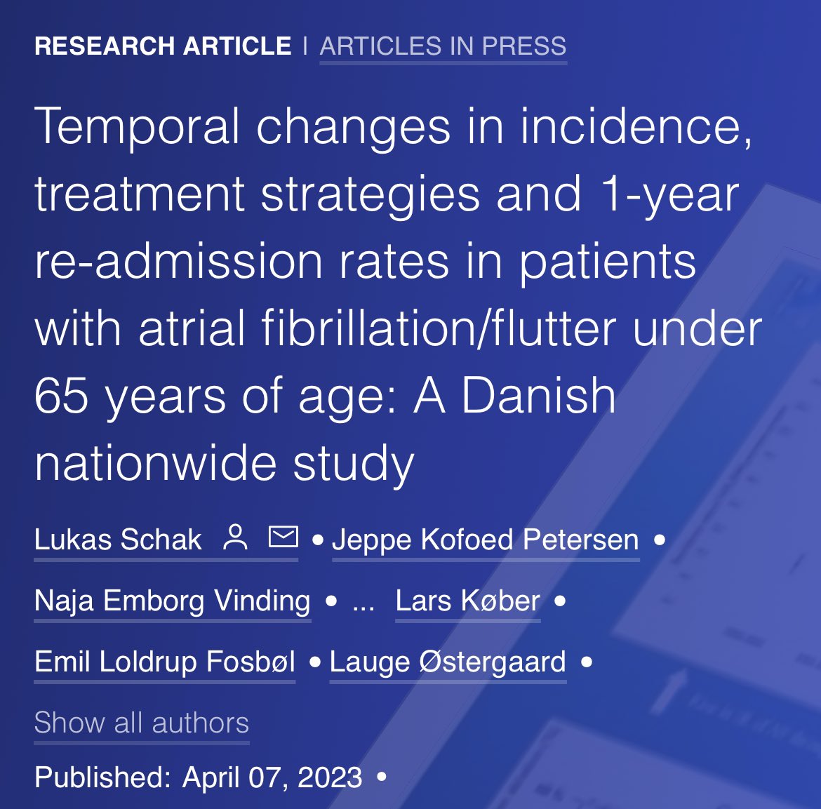One for the weekend by medical student <a href="/SchakLukas/">LukasSchak</a> 📚🫀The study aimed to examine temporal changes in incidence rates of AF, treatment strategies, and AF readmission rates in younger patients 👩🏼👨🏽