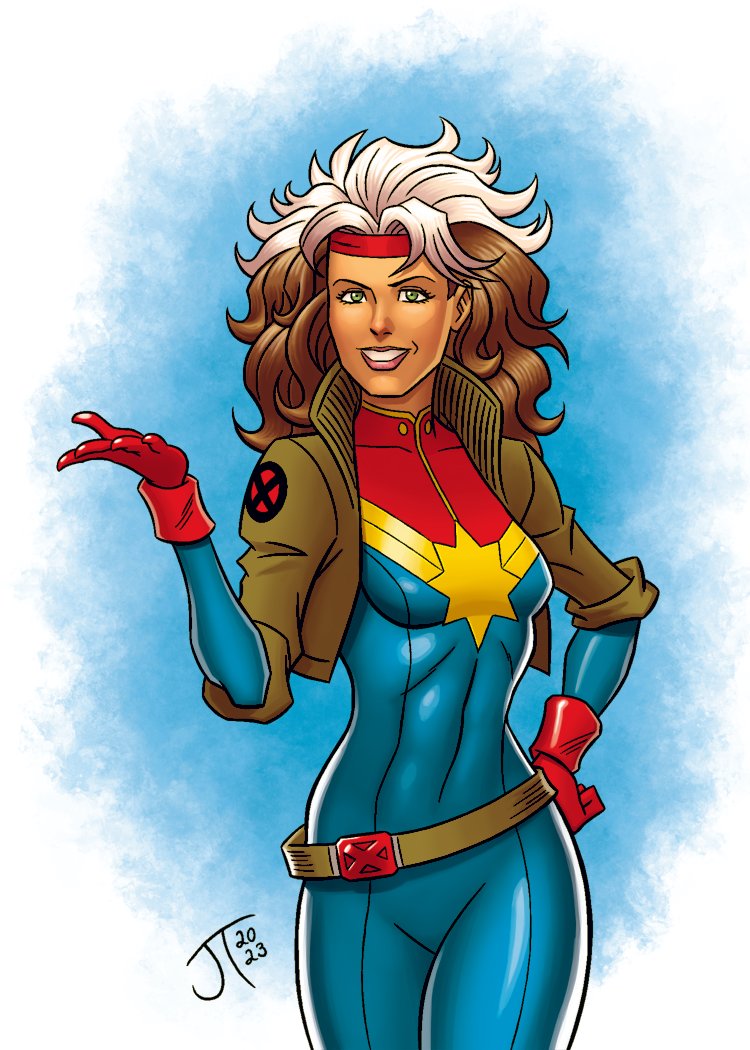 JamesTennantJr's tweet photo. Captain Marvel

#Rogue #XMen #XMenRogue #CaptainMarvel #TheMarvels #Marvel #Comics #MarvelComics #MarvelArt #Superheroine #SuperheroineArt #ComicArt #Mashup #CharacterMashup #SuperheroMashup #characterart #drawing #digitalart #digitalillustration #art #illustration https://t.co/dS70y3Zob6