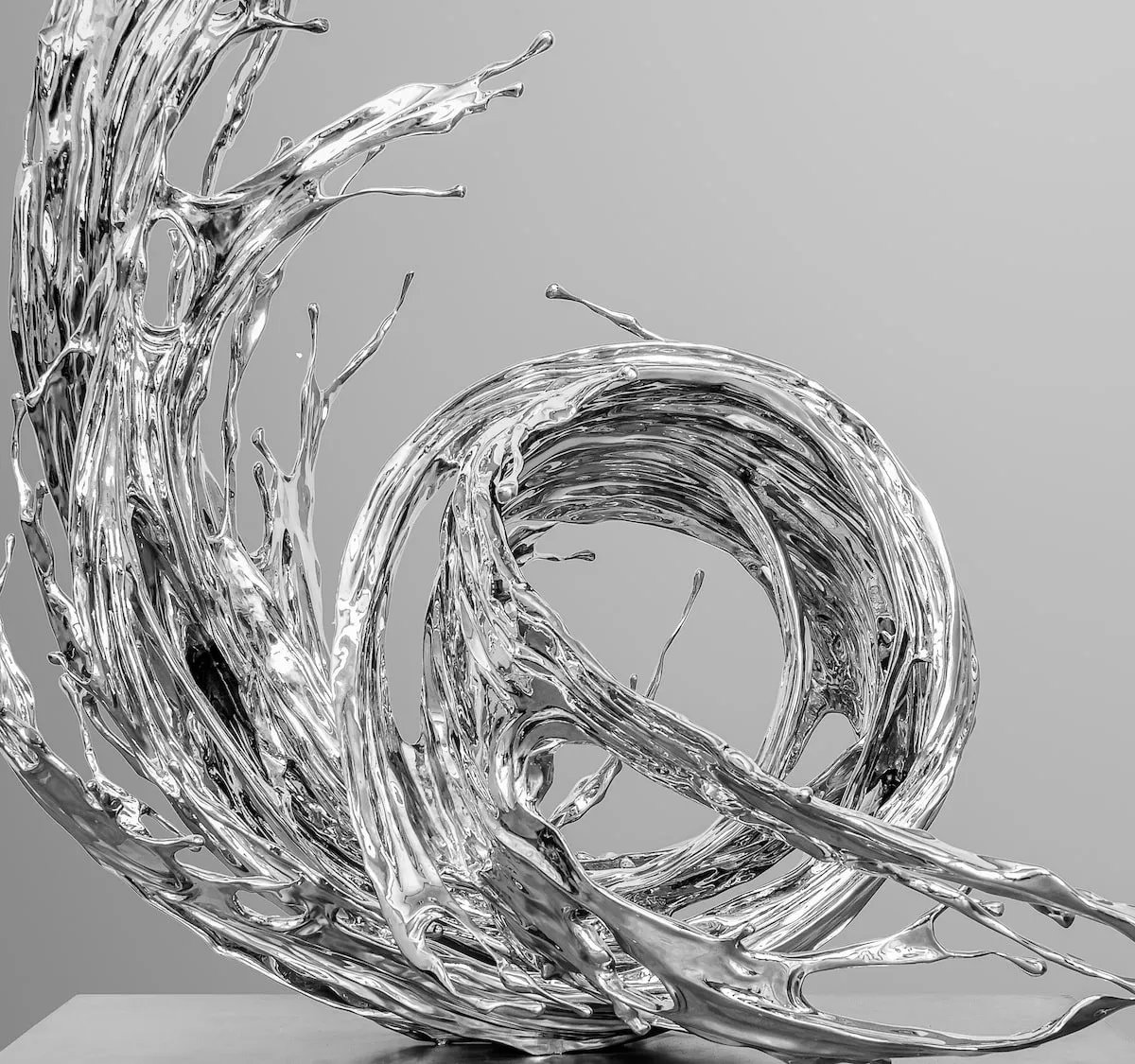 thierryARZAL's tweet photo. Stunning Metal Sculptures by Beijing-based artist Zheng Lu Recreate the Fluid Forms of Splashing Water __ #Sculpture #ZhengLu 
via @mymodernmet  👉  https://t.co/Fjp48a5CXb https://t.co/SKTN86QNA0