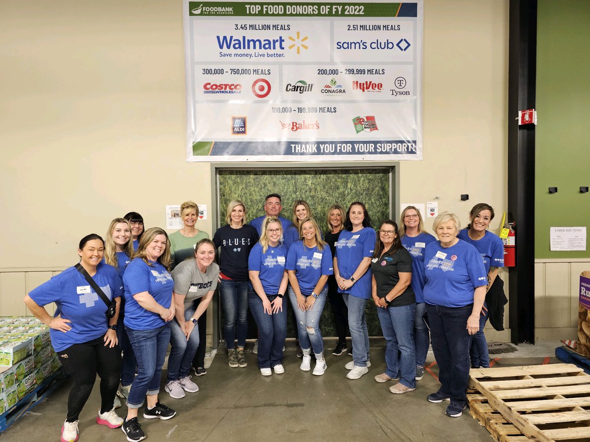167 cases of food were packed by BCBSNE employees at <a href="/Food4Heartland/">Food Bank for the Heartland</a> this week. That's enough to feed 1,300 kids!

Great job, Team Blue! 👏 💙