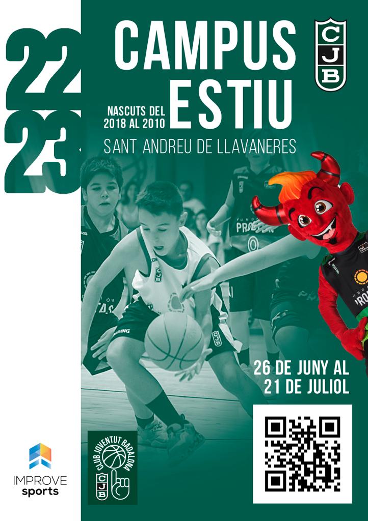🏀 Campus oficials del Club Joventut Badalona 

🤝 <a href="/CBJCastell/">CB Joventut Castelldefels</a> (2 torns: 10-14 juliol / 17-21 juliol)
📝Formulari d'inscripció: bit.ly/3o7HISm

🤝 @improve_sports (4 torns: 26-30 juny / 3-7 juliol / 10-14 juliol/ 17-21 juliol)
ℹ️ bit.ly/3Lgw93d

#BadalonaÉsFutur