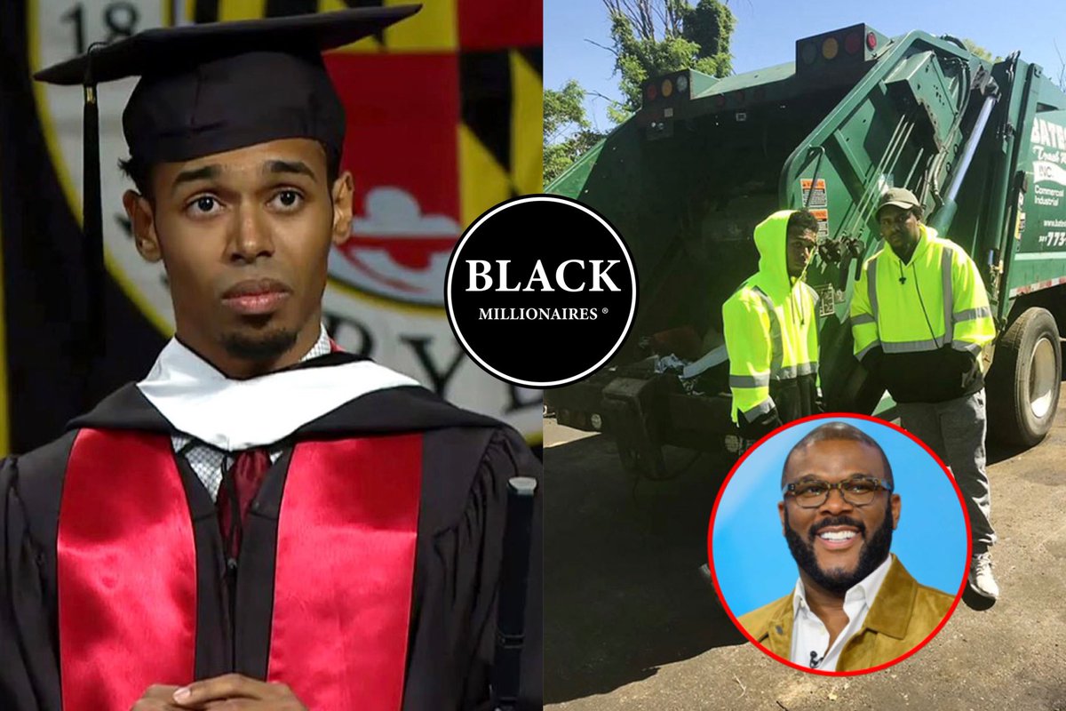 Blackmillions_'s tweet photo. Rehan Staton, a 27-year-old from Maryland, is set to earn his law degree from Harvard Law School this year after years of working as a garbage worker. Tyler Perry personally called and offered to pay for his law school education after hearing about his story. https://t.co/0W5efbRYSq
