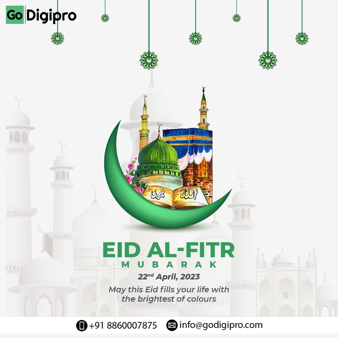 Go_Digipro's tweet photo. May #Allah bless us all with joy, #success, and fortune on this Eid Ul-Fitr. Have a cheerful #celebration with your loved ones!

#GoDigiPro #joy #EidMubarak #newmoon #happiness #posivity #bestwishes #blessings #ramadan #happyeid #eid #EidalFitr #Lord #hopes #dreams #cometogether https://t.co/y6BPJZtPf6