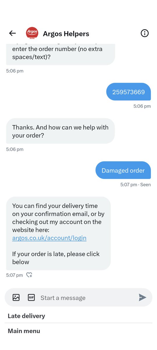 JadeAllen94's tweet photo. @ArgosHelpers There are no more questions to answer! This is the last I'm getting, but I'm not asking to see my delivery time. I've had my item but there is damage which is why we need help! https://t.co/nd6NHAz7J1