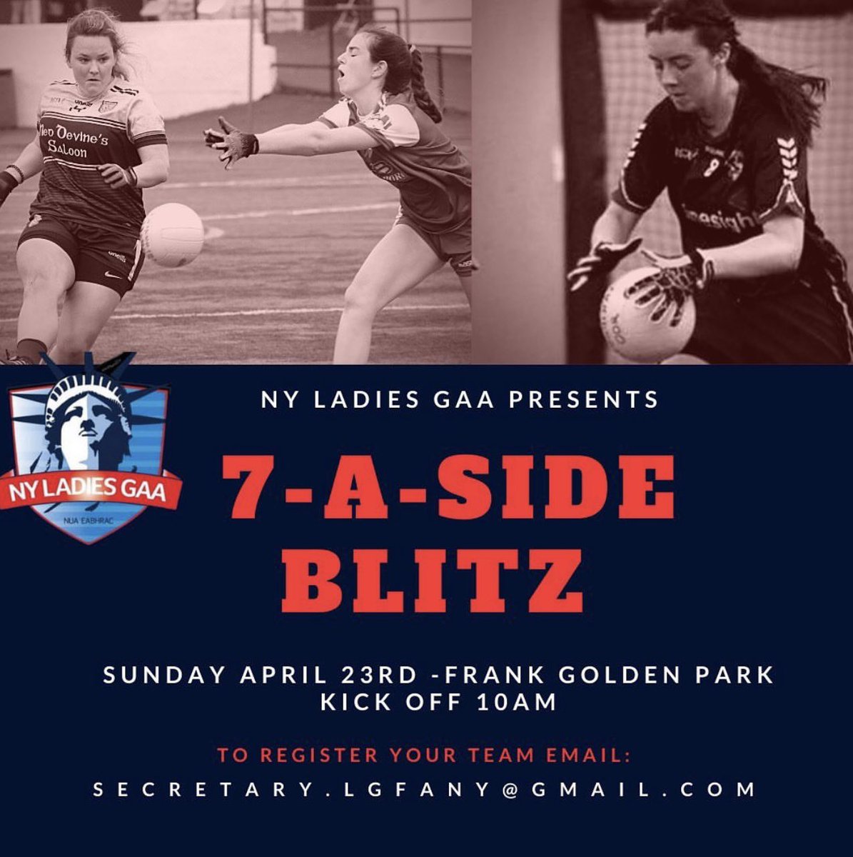 NYLadiesGAA's tweet image. Our Annual Blitz  is back 🙌 A great way to kick off the 2023 season.
This Sunday 23rd April 🤩

#7aside #blitz #nyladiesgaa #gaelicfootball