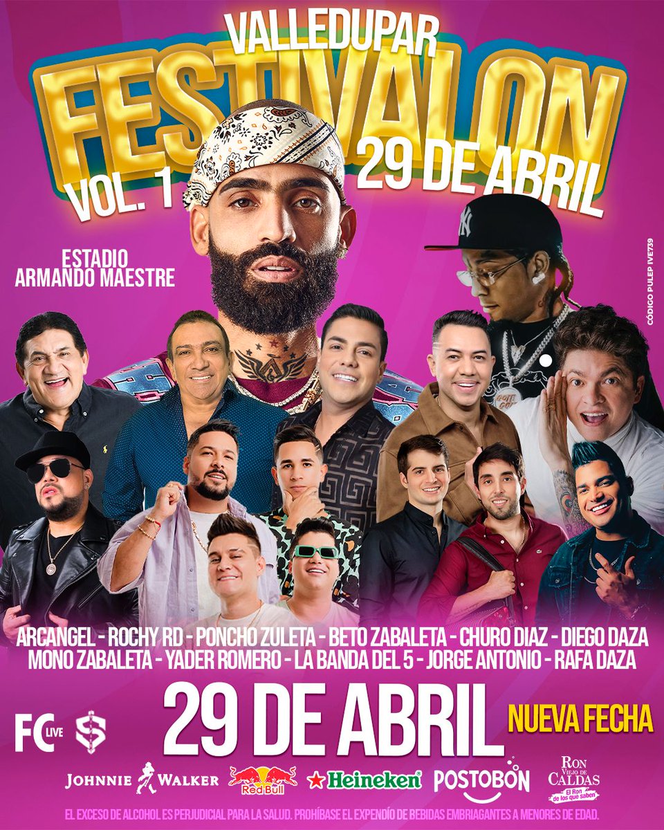 PasslineC's tweet photo. Prepárate para moverte al ritmo de los artistas más grandes del Reggaeton , Dembow y Vallenato. El ambiente se llenará de energía con la presencia de los mejores intérpretes de estos géneros.
Asegura tus entradas en https://t.co/uGU5jDYI26 https://t.co/PdPHFetqwt