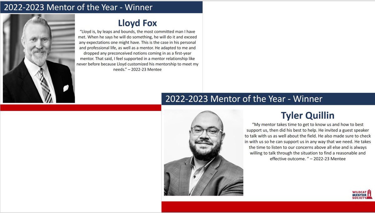 Wildcat_Culture's tweet photo. Congrats to our @arizonaalumni Wildcat Mentor Society Mentors of the the Year! These are some amazing @uarizona Wildcats! https://t.co/7y4LWPWwlz
