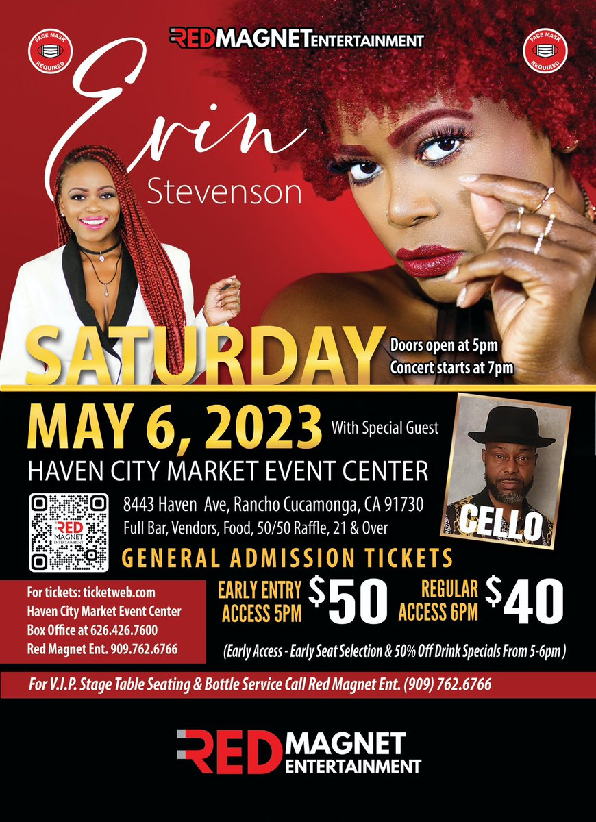 NEXT UP…meet us here
🎟️ ErinStevensonMusic.com 
🎟️ 909-762-6766

This WILL be a party xoxo 

#livemusic #allthewaylive #ranchocucamonga #losangeles #erinstevenson