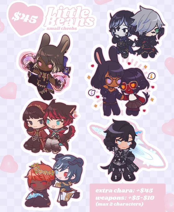 [ RTs appreciated  ]i've cleared my beans slots so i'm opening 4 more!fcfs via ko-fi as usual link on replies  