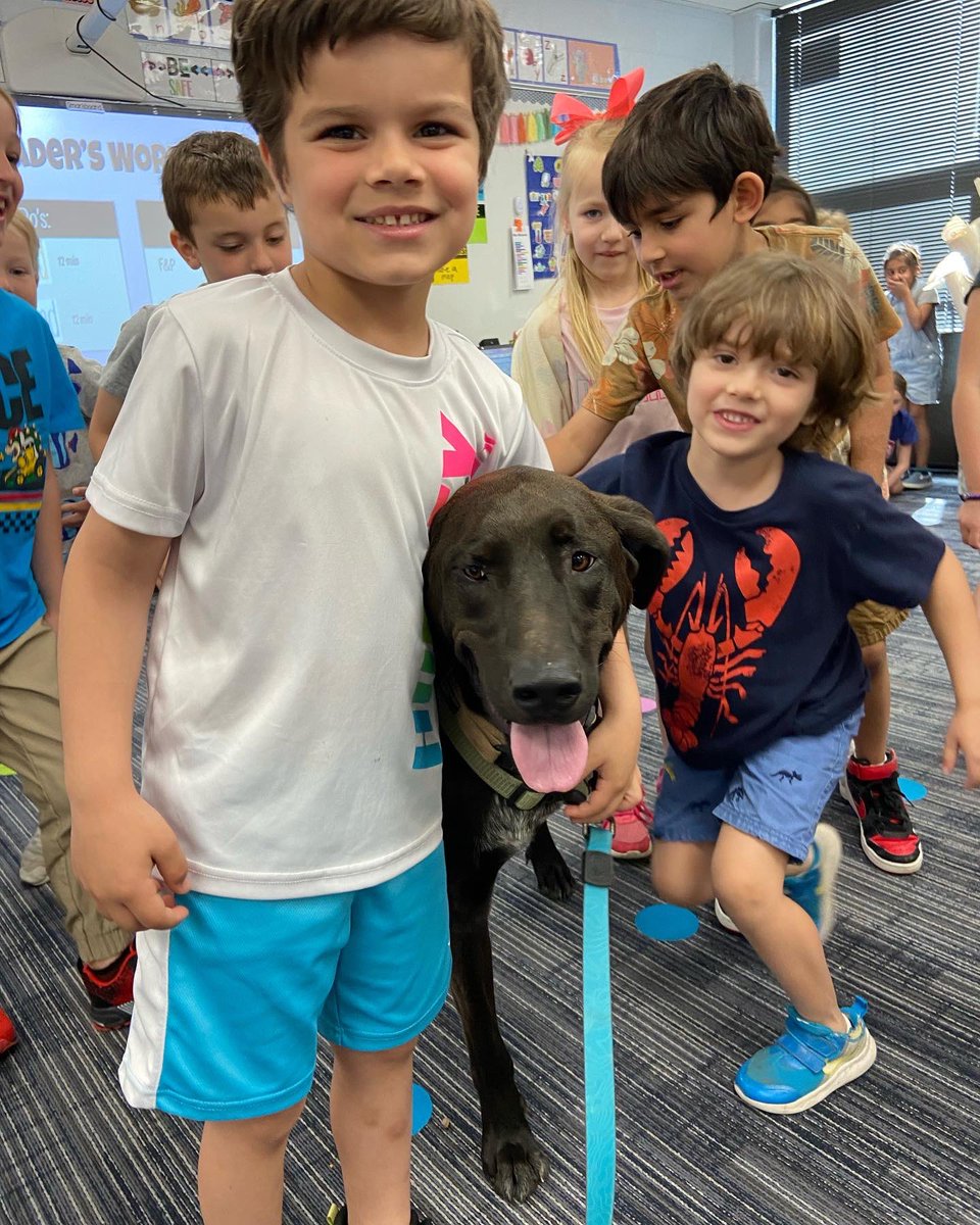 Abilities Awareness Day last week welcomed back our tripaw friend, Sirius! Sirius helped 5th grade students learn the importance of being accepting and inclusive of all, and that we can ALL do amazing things! <a href="/BarrettsElem/">Barretts Elementary</a> #ImpossibleIsNothing