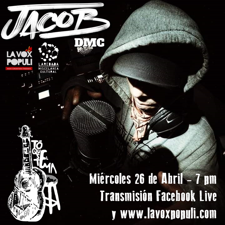 #ToqueseElTema - este 26 con Jacob DMC hablando sobre su nuevo álbum "SOMOS MANADA ES UN VIAJE SONORO, UN HOMENAJE A LA LUCHA SOCIAL, UNA JUNTANZA DEL ARTE DISIDENTE, ATRAVESADA POR LÍRICAS CONTUNDENTES, POESÍA, REALIDAD, GRÁFICA REBELDE Y SOUNDSYSTEM."