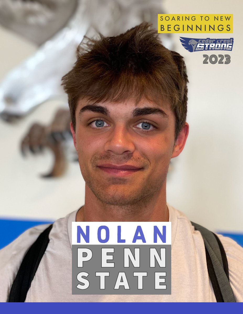 Counseling_CCHS's tweet image. Our seniors are Soaring to New Beginnings! We are super proud of you! #FalconPride #LeavingTheNest
@MrGCCPrincipal 
@CLSD_Schools 
@penn_state