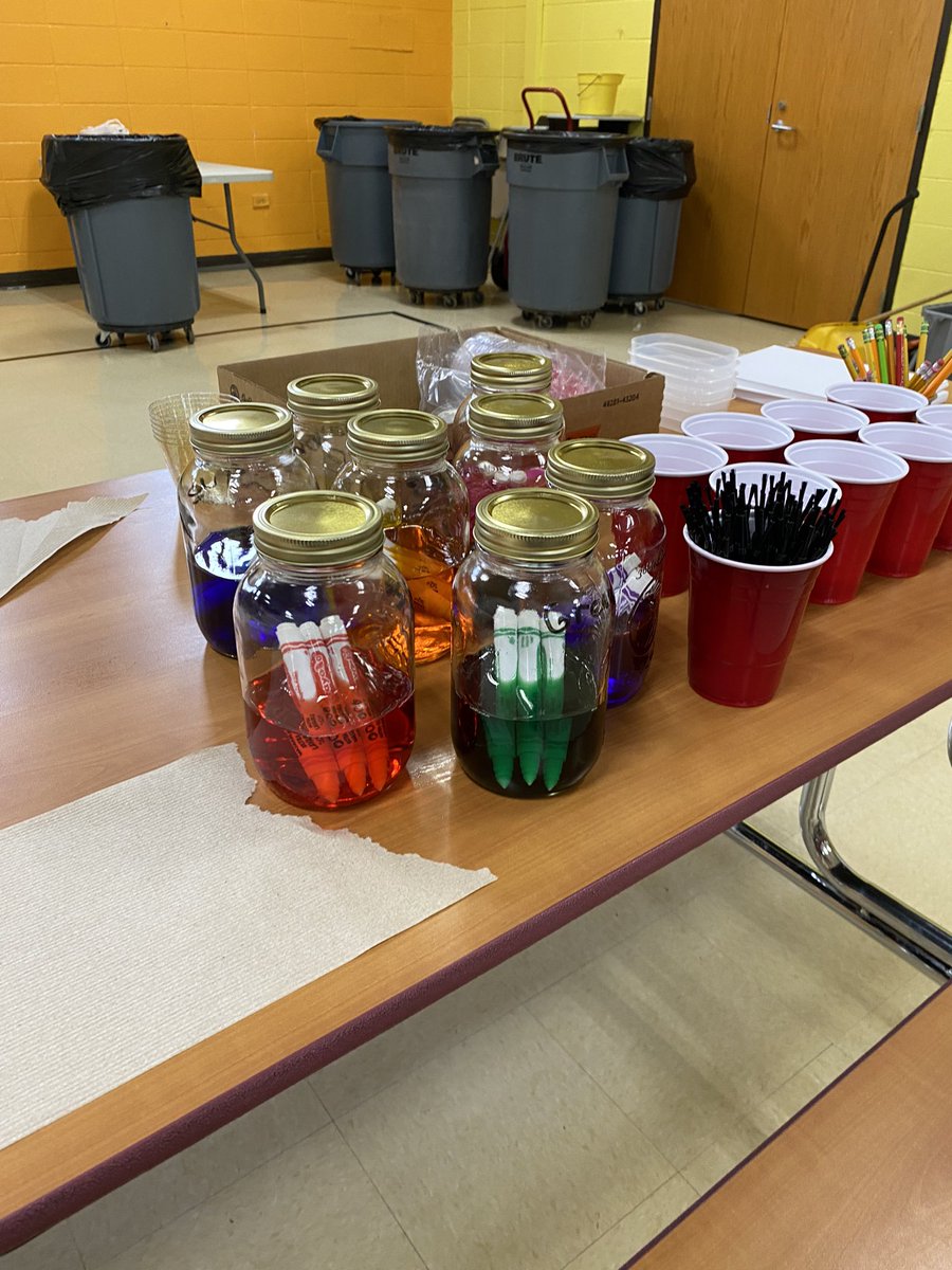 2nd grade had a visit from an environmental engineer to talk about Earth Day and help us with a project that reuses old markers as watercolor paints! <a href="/MrsRussoIG/">Annette</a>