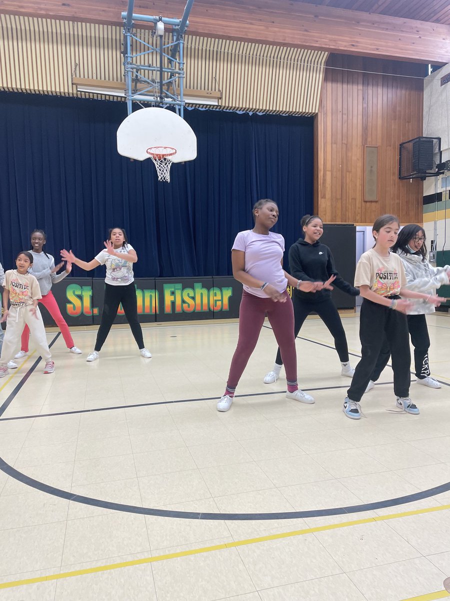pazzellir2's tweet photo. St. John Fisher Dance Team are ‘Fired Up’ for their performance at the Rose Theatre!  Show them the Fisher spirit!  Good luck! ⁦@AnishaThomas27⁩ ⁦@ShawnXaviour⁩ ⁦@DPCDSBSchools⁩ ⁦@JFDPCDSB⁩ https://t.co/14VBiugyKh