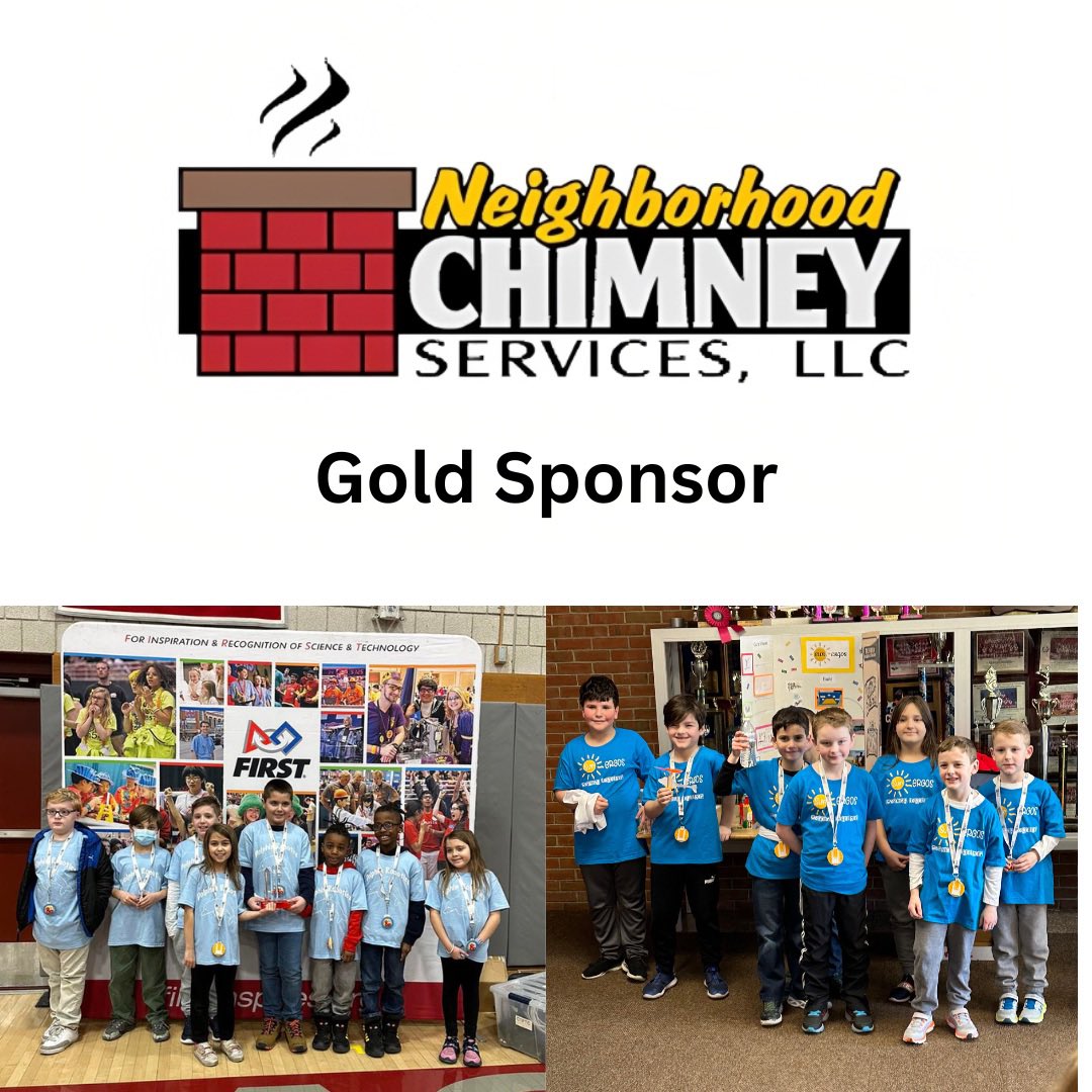 Thank you to Gold Sponsor, Neighborhood Chimney Services!

#LetsMakeStuff #CHARGEDUP #FIRSTENERGIZE #morethanrobots #omgrobots