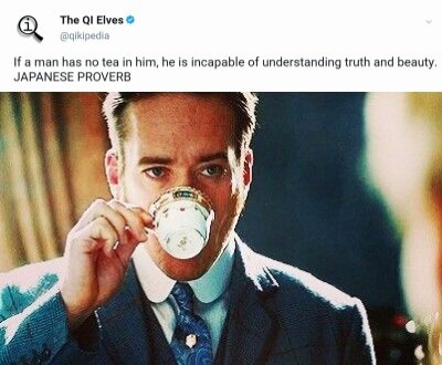 It's #NationalTeaDay so let's celebrate with Reid drinking tea & a proverb😘 #RipperStreet #Tea #MatthewMacfadyen #proverb