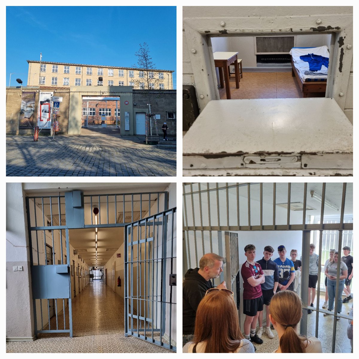 GerLyons6's tweet photo. The final morning of @EUErasmusPlus Exchange involved a walking tour of #Berlin,taking in many famous sites.We also got to visit @BerlinWall2021, followed by touring the former Stasi Prison - Berlin-Hohenschönhausen Memorial @Leargas @stbrigids_LR @Leargas_etwinn @eTwinningEurope https://t.co/SqGpDHj0Of
