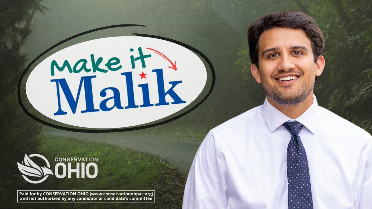 ConservationOH's tweet photo. 🚨MAJOR NEWS: The @beaconjournal has endorsed Climate Champion @shammasmalik to be the next Mayor of Akron. #Unity #AkronTogether #MakeItMalik https://t.co/UDghHmD6mW