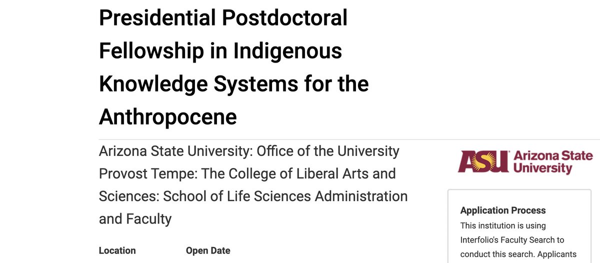 Dr. Krystal Tsosie, PhD, MPH (@kstsosie) on Twitter photo Apply! <a href="/ASU/">Arizona State University</a> is hiring 3 Presidential Postdoctoral Fellows to expand Indigenous Knowledge research in life, environmental, social, Earth science apply.interfolio.com/123763
I loved being a Fellow with 70+ Indigenous faculty at an R1 institution with the highest % Indigenous students! Apply! <a href="/ASU/">Arizona State University</a> is hiring 3 Presidential Postdoctoral Fellows to expand Indigenous Knowledge research in life, environmental, social, Earth science apply.interfolio.com/123763
I loved being a Fellow with 70+ Indigenous faculty at an R1 institution with the highest % Indigenous students!