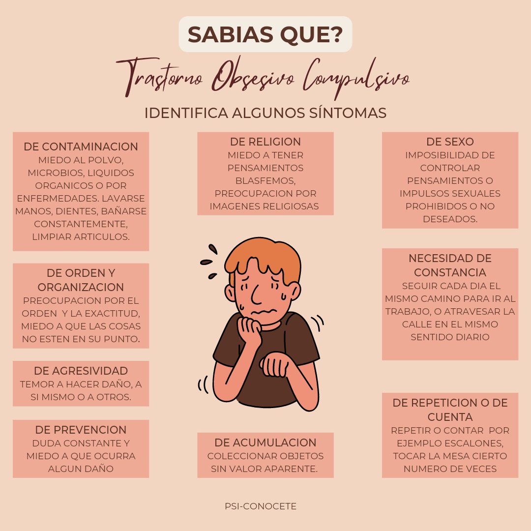 psi_conocete's tweet photo. Buen Día Psic🧠personas
Te presento estos síntomas del Trastorno Obsesivo Compulsivo.
Espero sea útil y puedas compartir con más personas
#psicologia #psicologo #saludmental #terapia #Mexico #España #Argentina #Colombia #Venezuela #Chile #Peru #Mundial #TOC #obsesivo #compulsivo https://t.co/7q9oUn9B2m