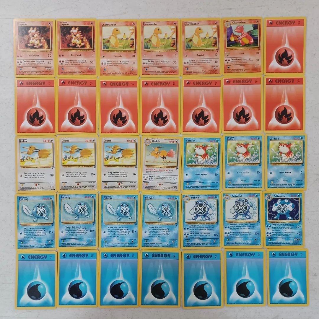 NewWaveHobbies's tweet photo. Wow! These old #pokemon theme decks are super cool. We opened the "Hot Water" box up and the previous owners never even punched out the damage counters! #vintagepokemon #rarepokemon #firedeck https://t.co/Qw0rUoyJB9