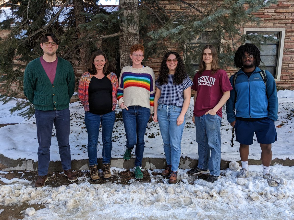 browne_lab_CU's tweet photo. So many student accomplishments to recognize from the past few weeks!! From left to right. Nate Reed (joint with Tolbert group) successfully defended his PhD dissertation "The Effects of Trace H2S in Laboratory Experiments of Planetary Organic Haze Chemistry." https://t.co/kbqQecHnRY