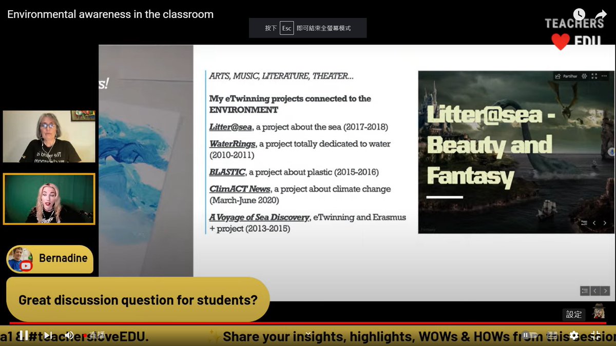 yao_hsiung's tweet photo. Celebrate #earthday and join this meaningful discussion with inspiring Manuela Correia, who will be telling about "Environmental awareness in the classroom". #Wakeletwave
#environment #plastic #noplastic #teachersloveEDU
@AnnaDyagileva1  @MsDanielsStormy @Manuela @Litterasea1 https://t.co/xCLmjmSKCT